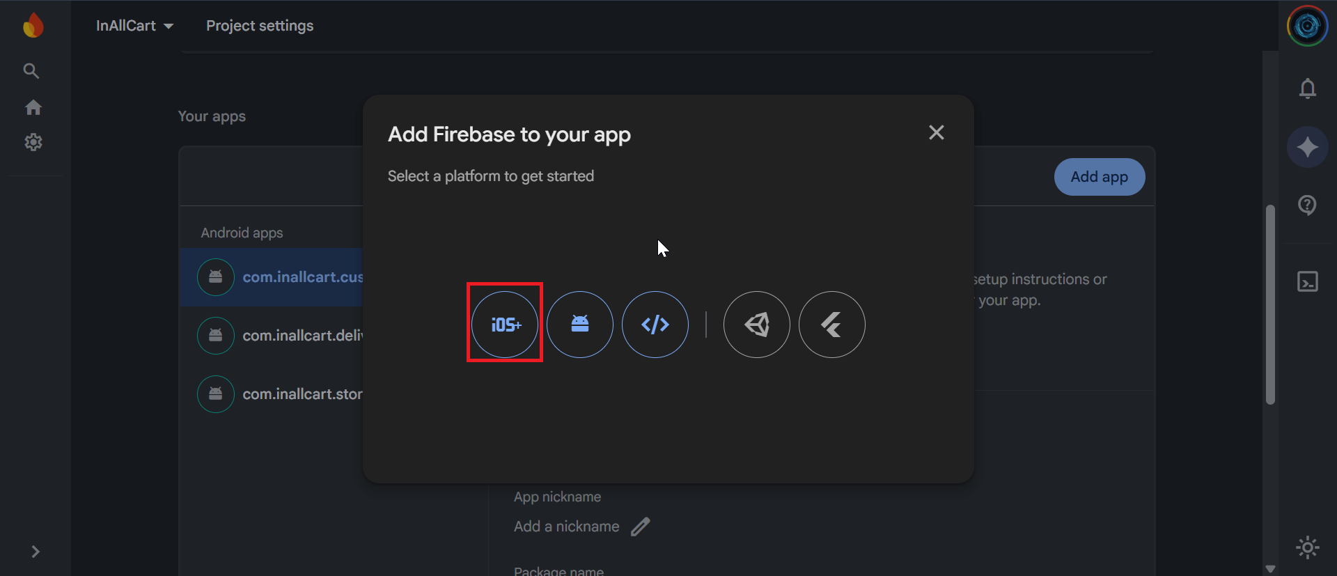 Firebase iOS setup